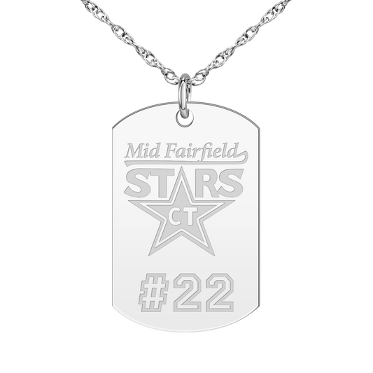 Mid Fairfield Stars Player’s Number Tag Large