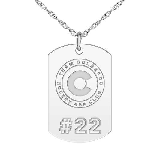 Team Colorado Player’s Number Tag Large