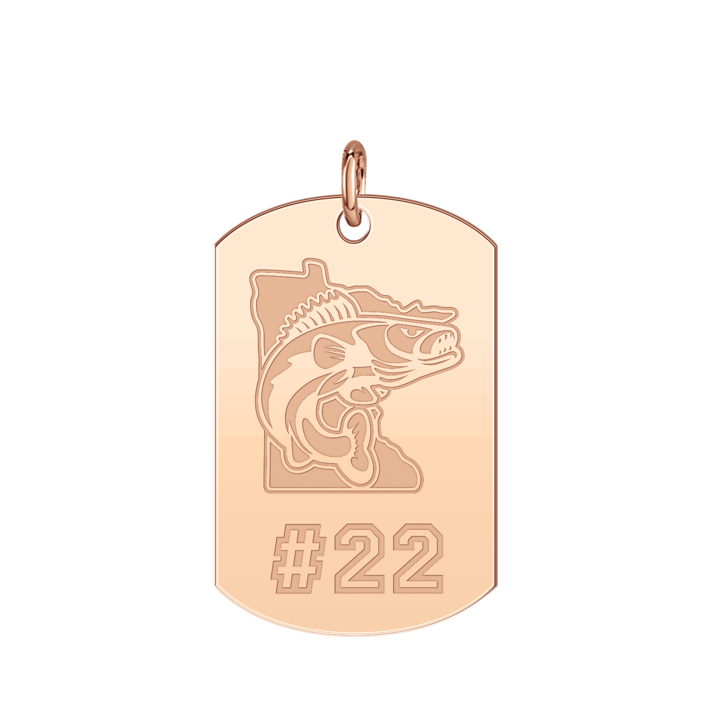 Minnesota Walleye Player’s Number Tag Large
