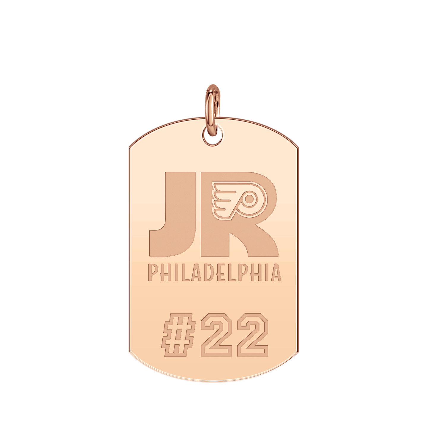 Philadelphia Jr Flyers Player’s Number Tag Large