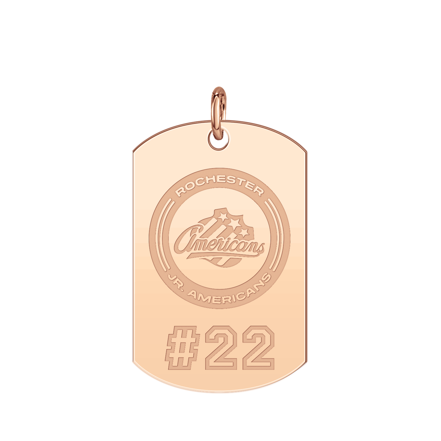 Rochester Jr. Americans Player’s Number Tag Large