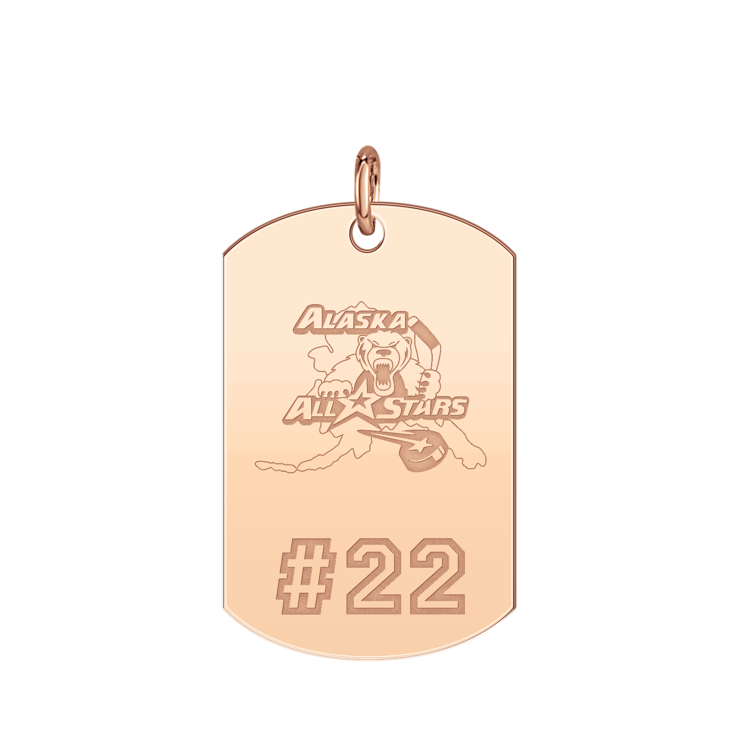Alaska All Stars Player’s Number Tag Large
