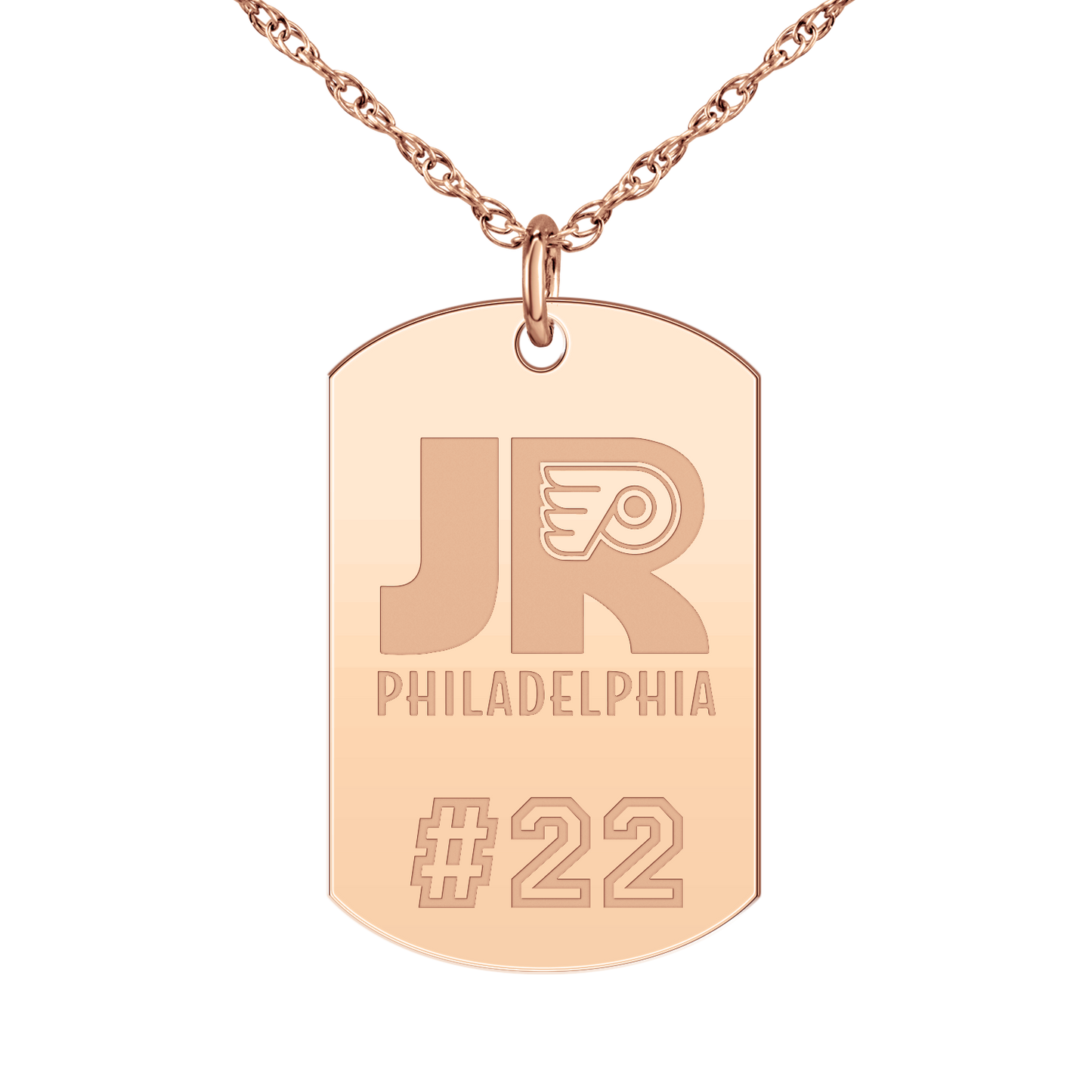 Philadelphia Jr Flyers Player’s Number Tag Large