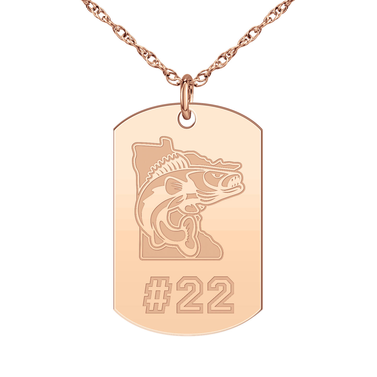 Minnesota Walleye Player’s Number Tag Large