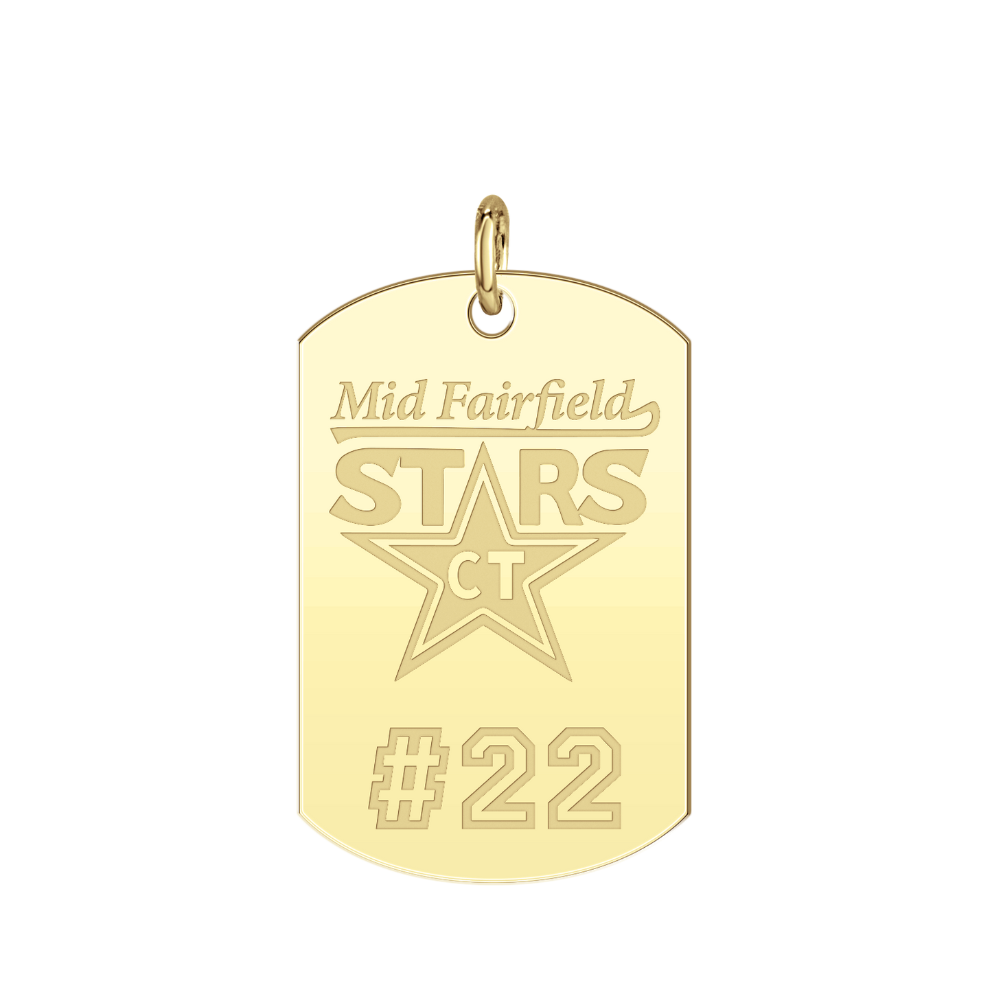 Mid Fairfield Stars Player’s Number Tag Large