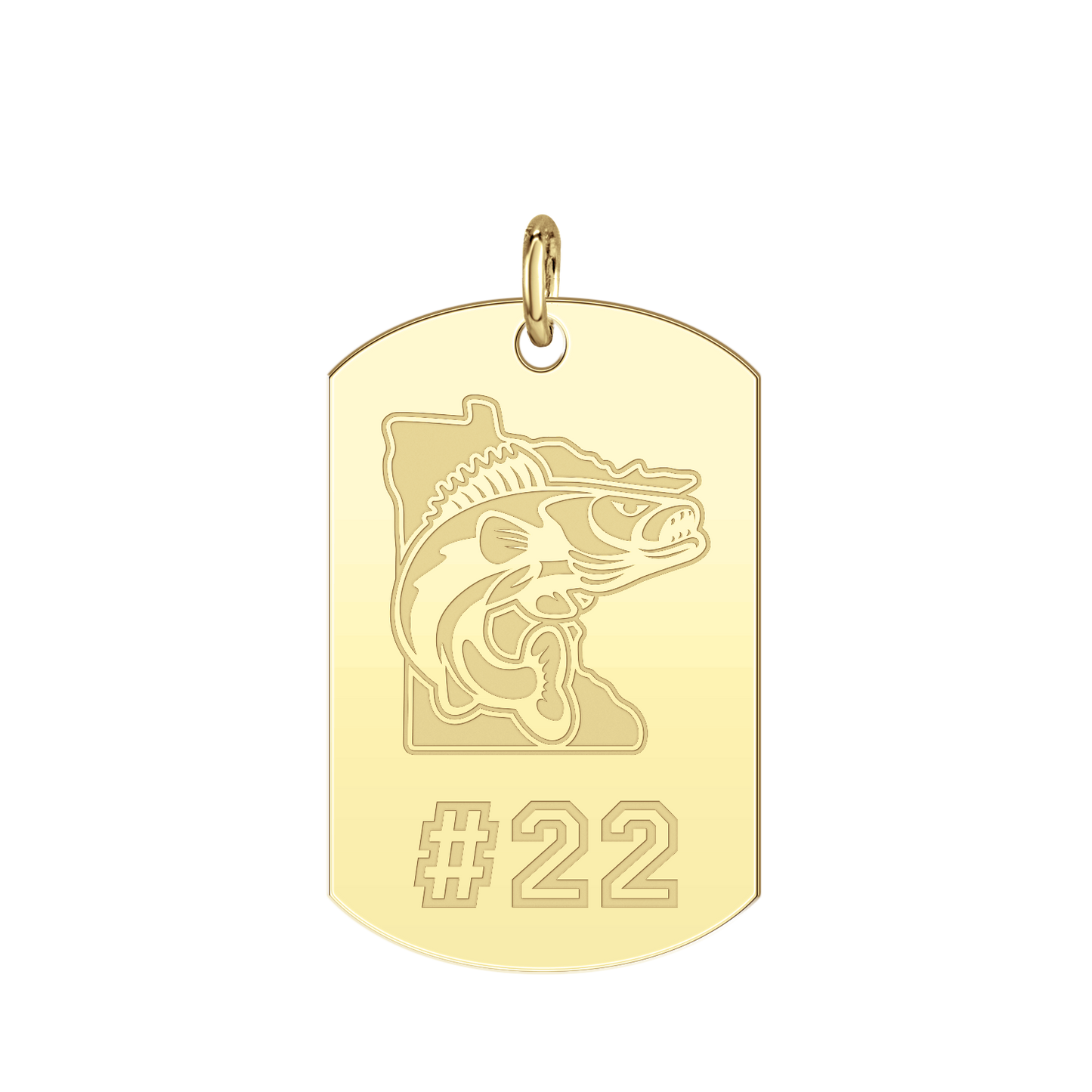 Minnesota Walleye Player’s Number Tag Large