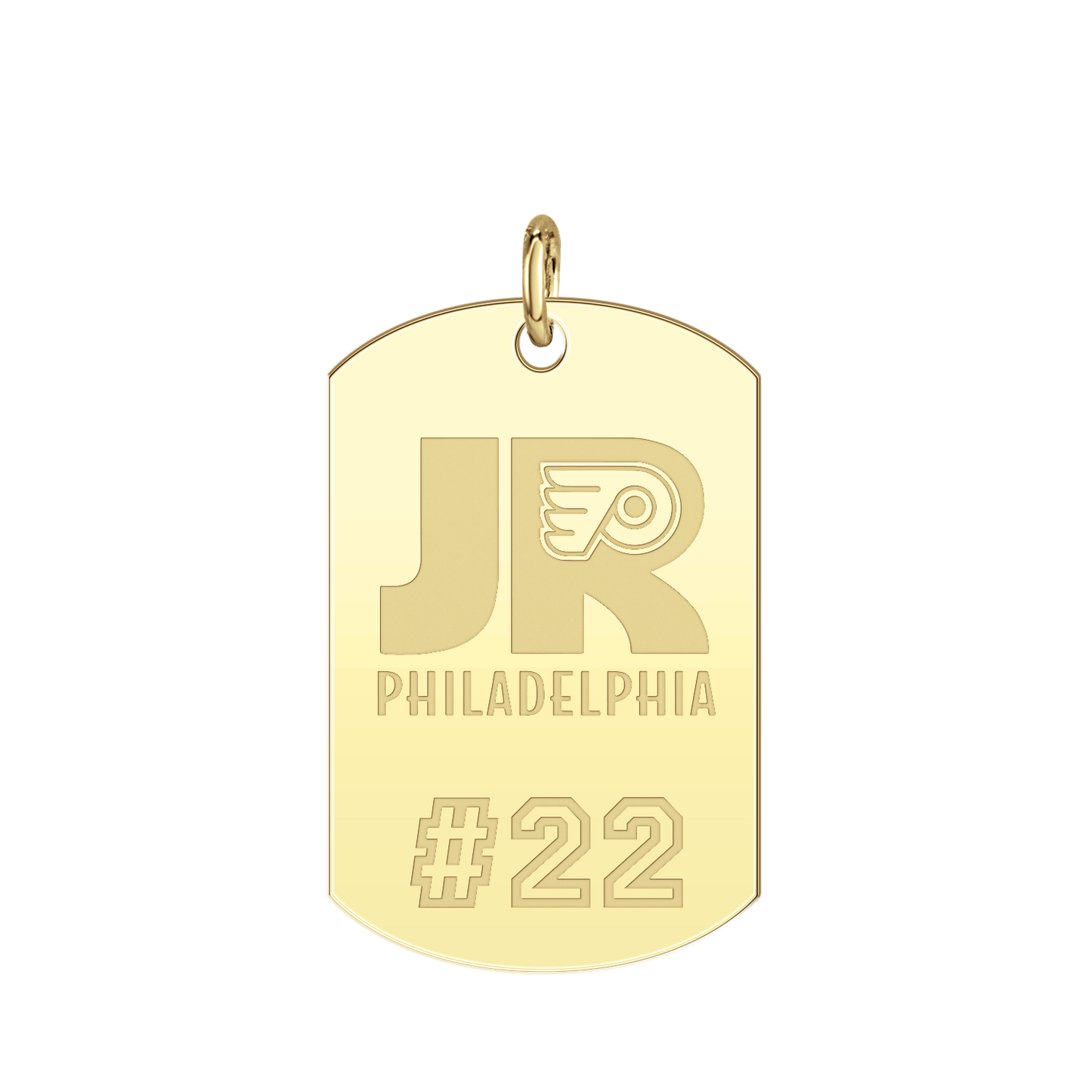 Philadelphia Jr Flyers Player’s Number Tag Large