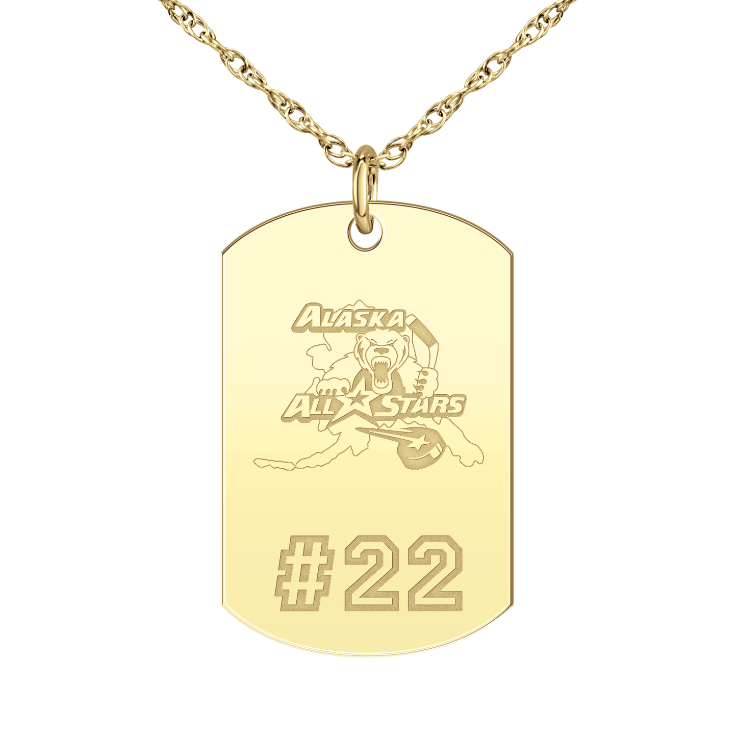 Alaska All Stars Player’s Number Tag Large