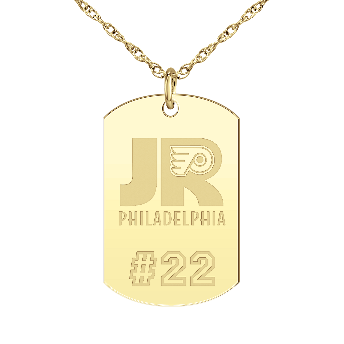 Philadelphia Jr Flyers Player’s Number Tag Large