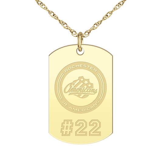 Rochester Jr. Americans Player’s Number Tag Large