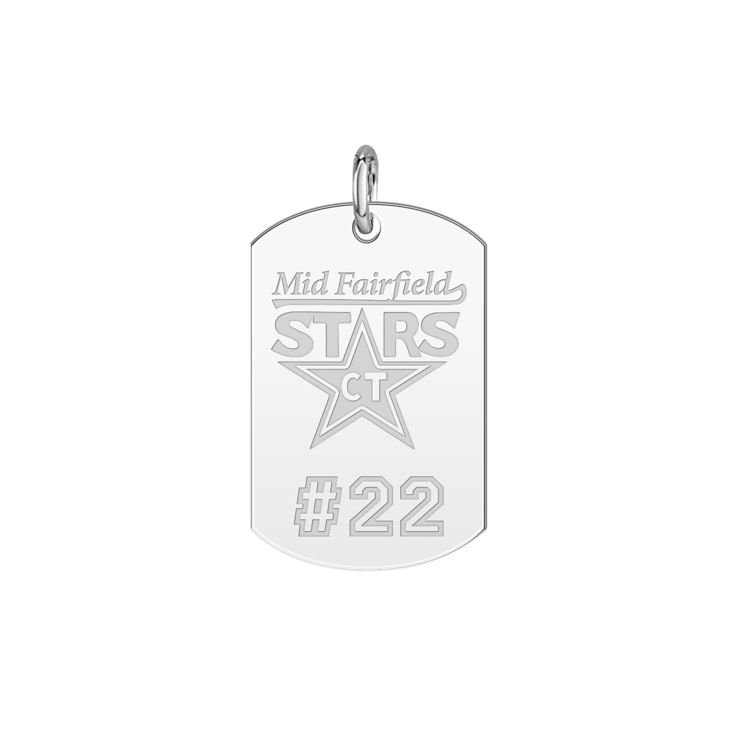 Mid Fairfield Stars Player’s Number Tag Small