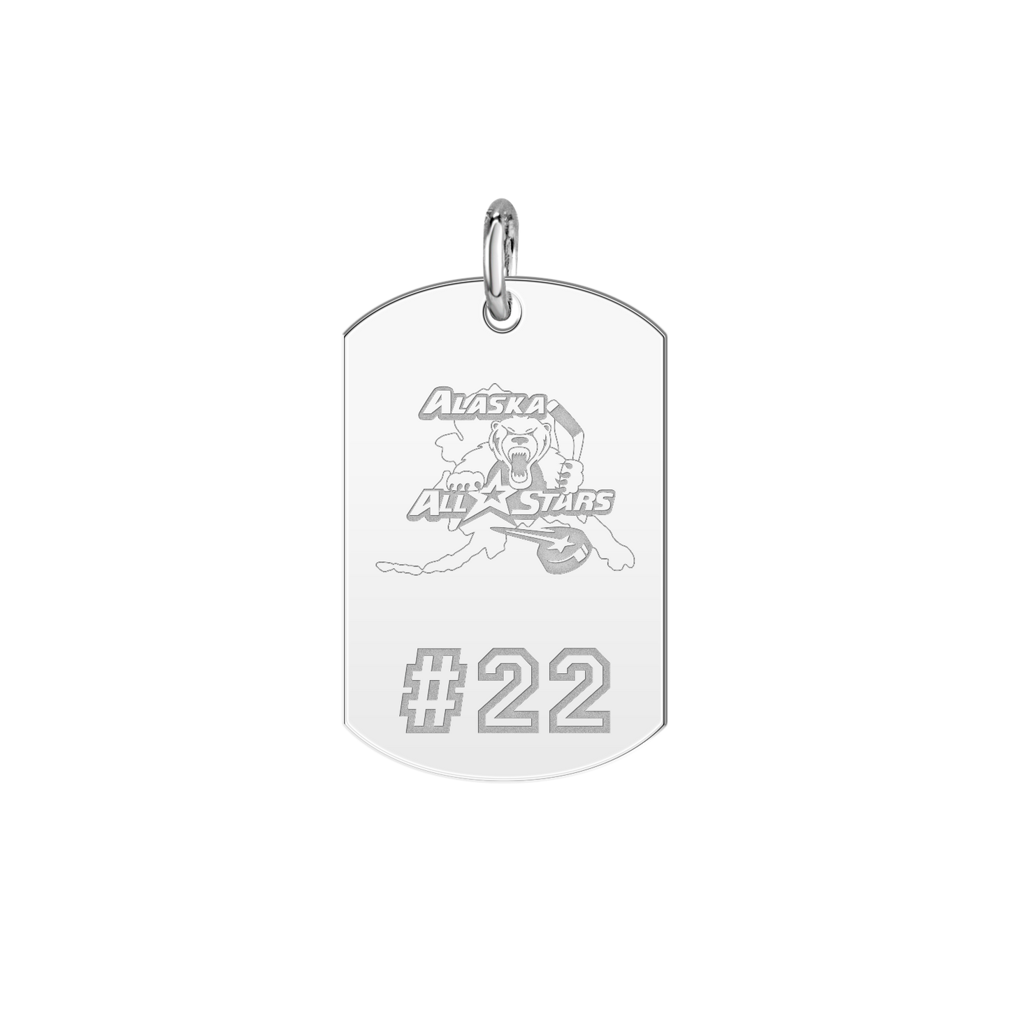 Alaska All Stars Player’s Number Tag Small
