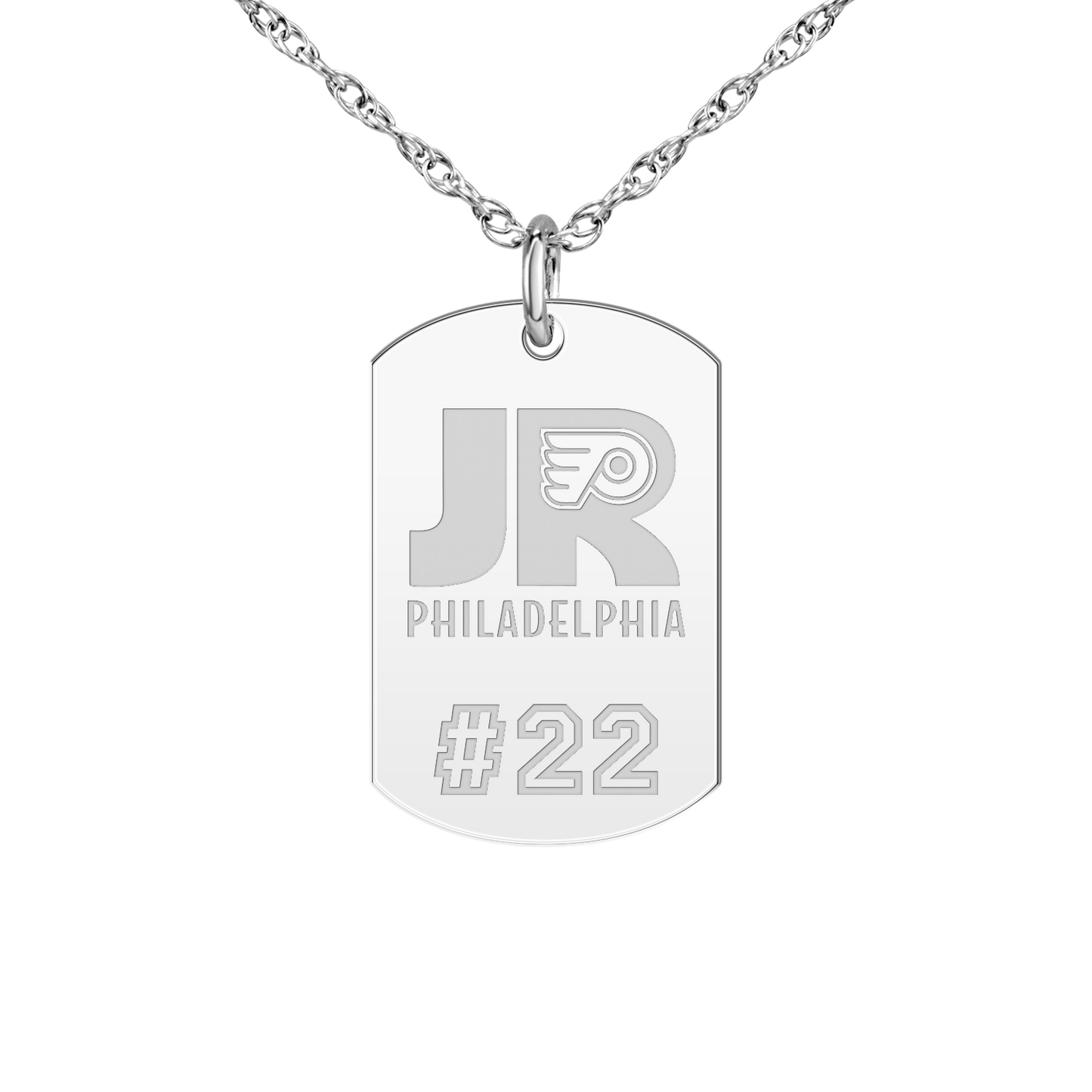 Philadelphia Jr Flyers Player’s Number Tag Small