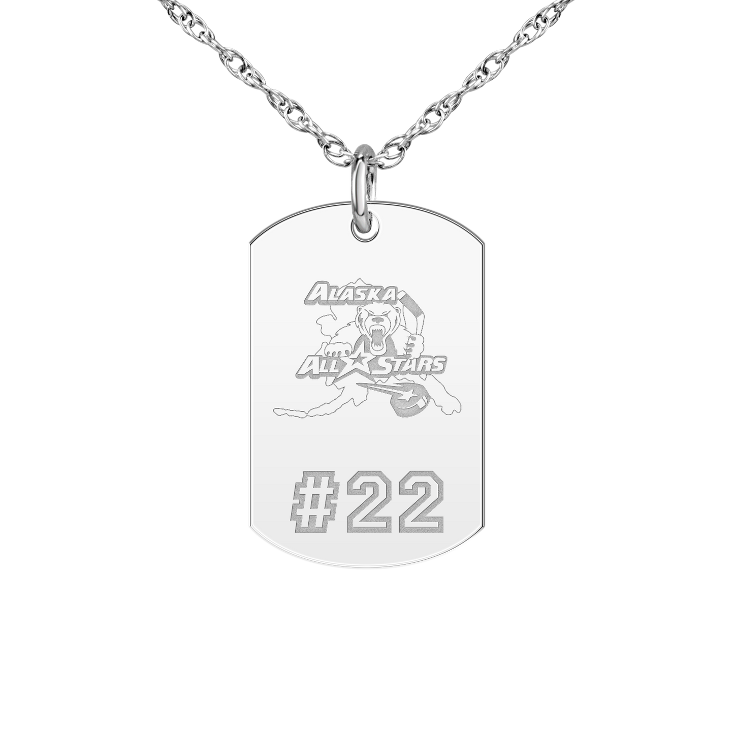Alaska All Stars Player’s Number Tag Small