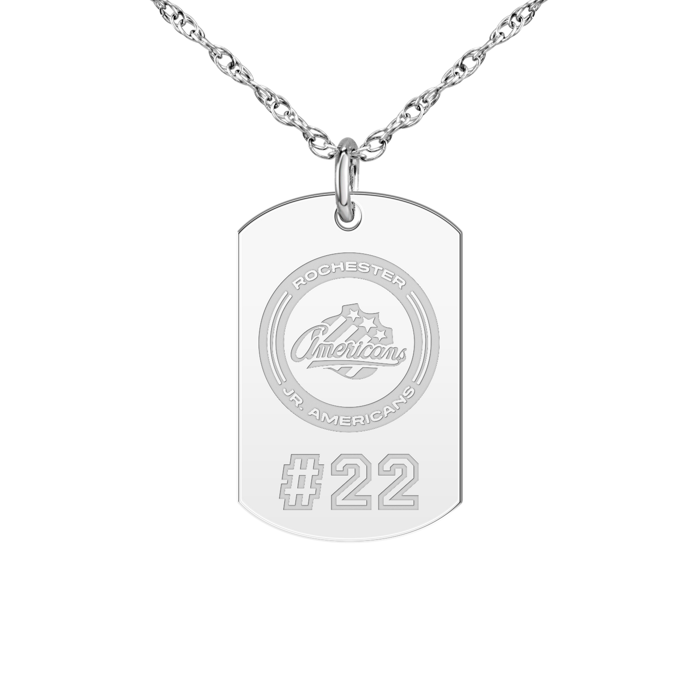 Rochester Jr. Americans Player’s Number Tag Small