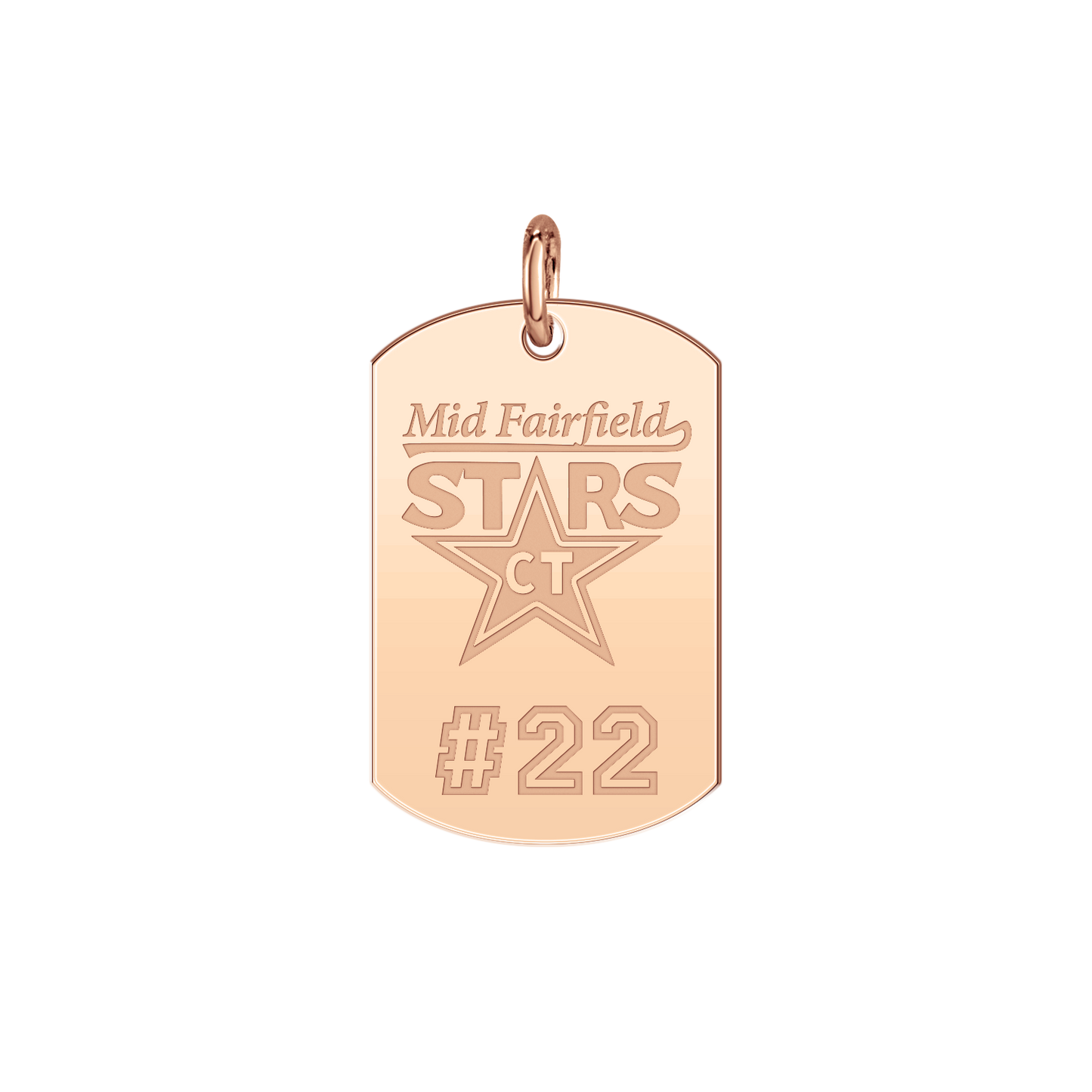 Mid Fairfield Stars Player’s Number Tag Small