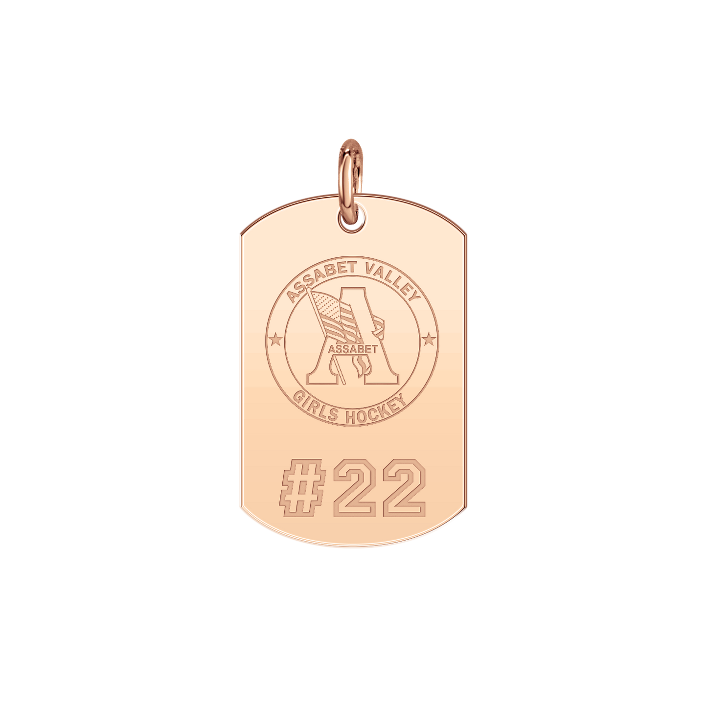 Assabet Valley Player’s Number Tag Small
