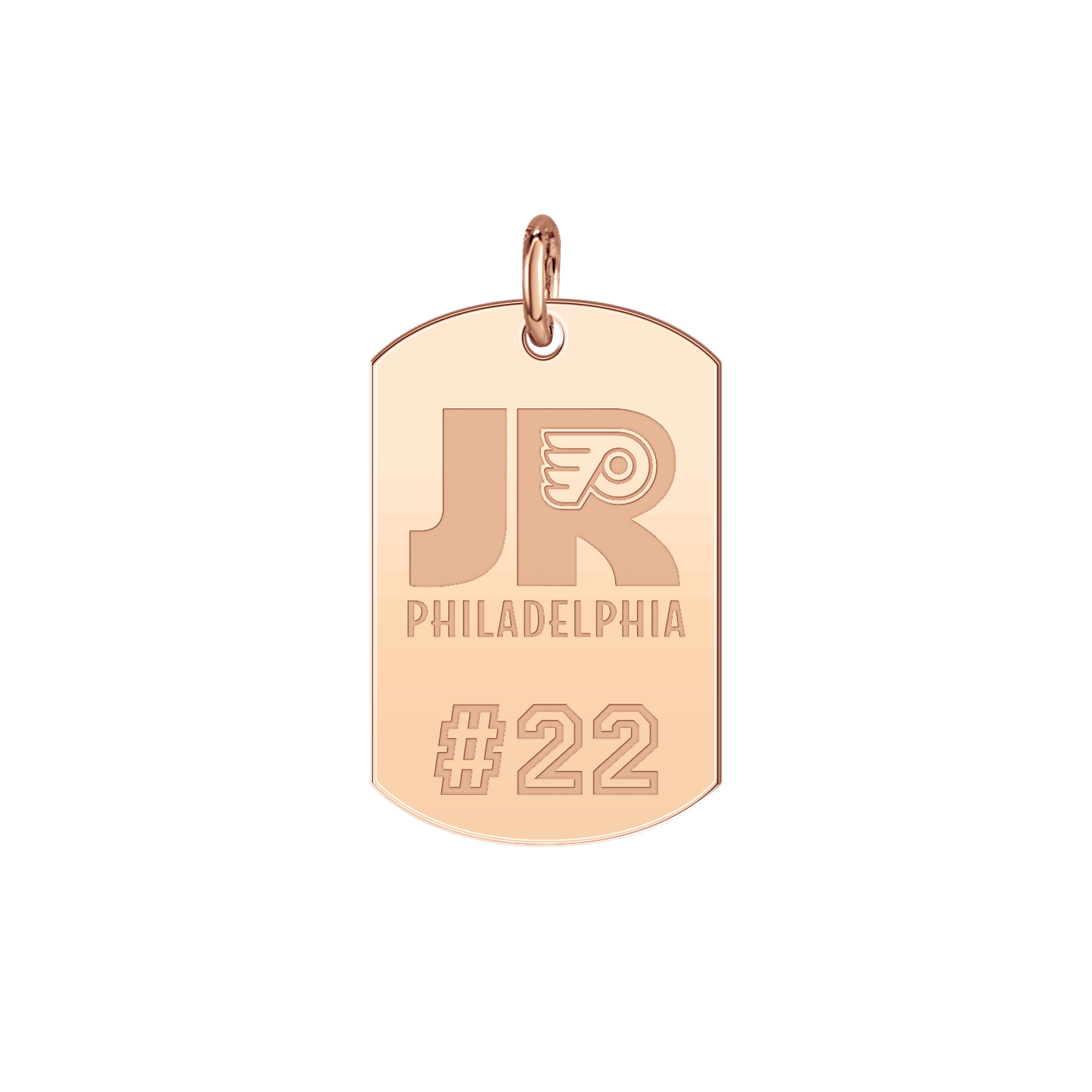 Philadelphia Jr Flyers Player’s Number Tag Small