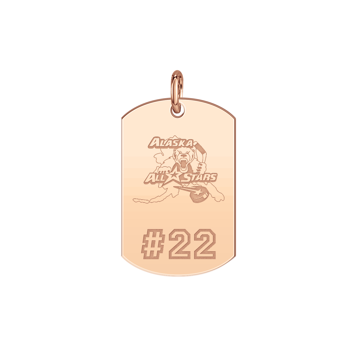 Alaska All Stars Player’s Number Tag Small