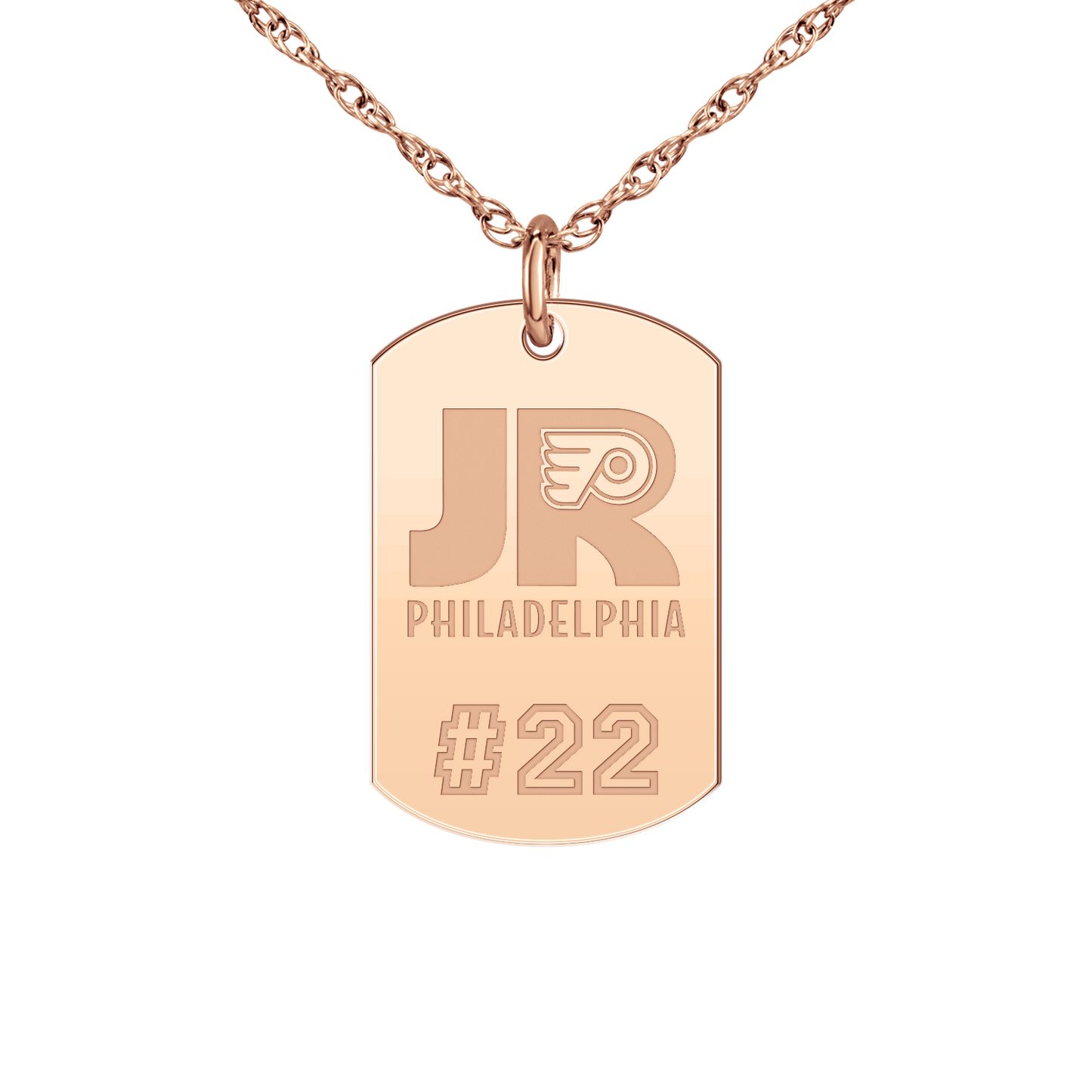 Philadelphia Jr Flyers Player’s Number Tag Small