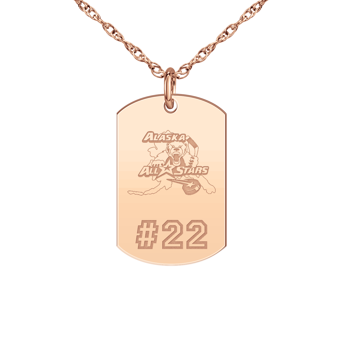 Alaska All Stars Player’s Number Tag Small