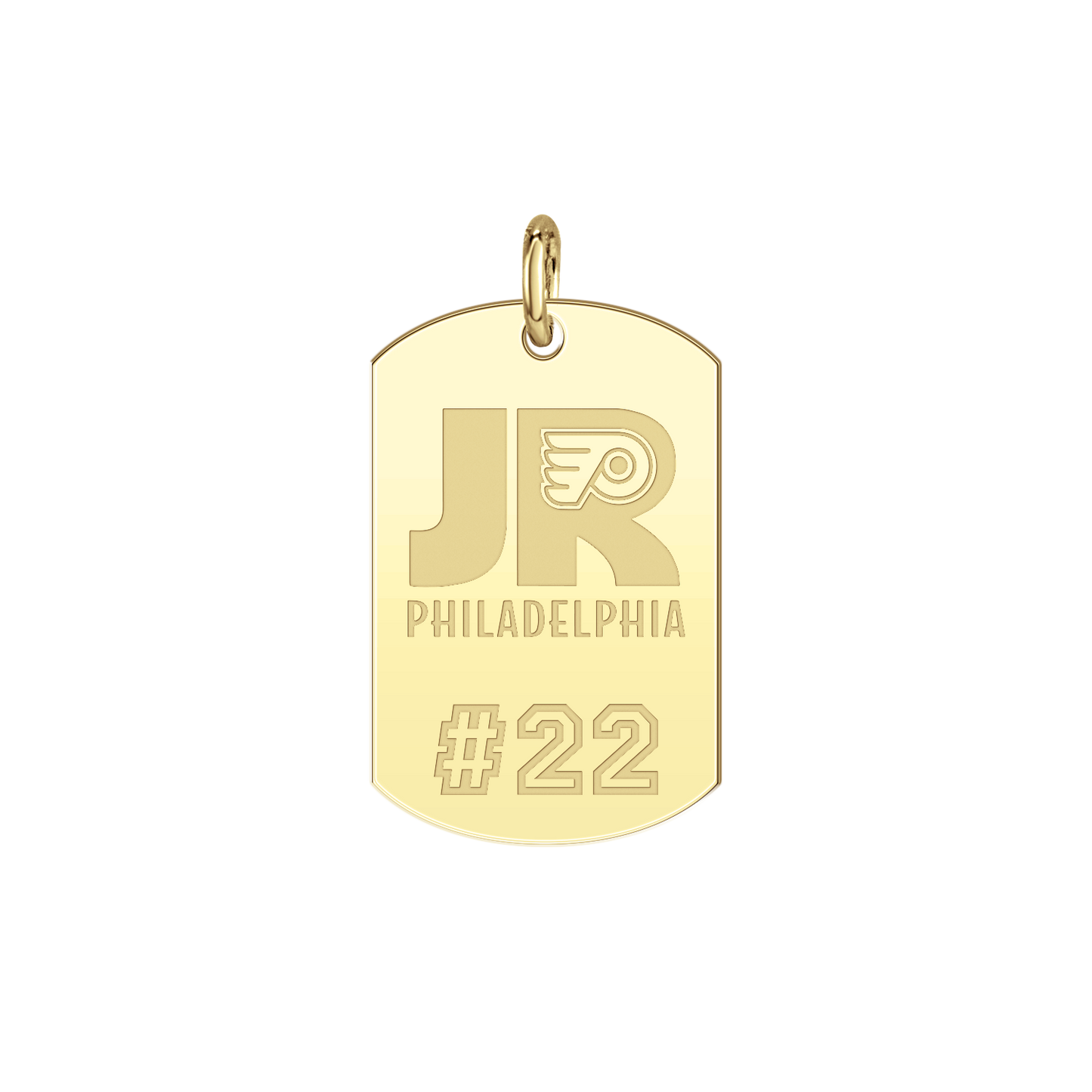 Philadelphia Jr Flyers Player’s Number Tag Small