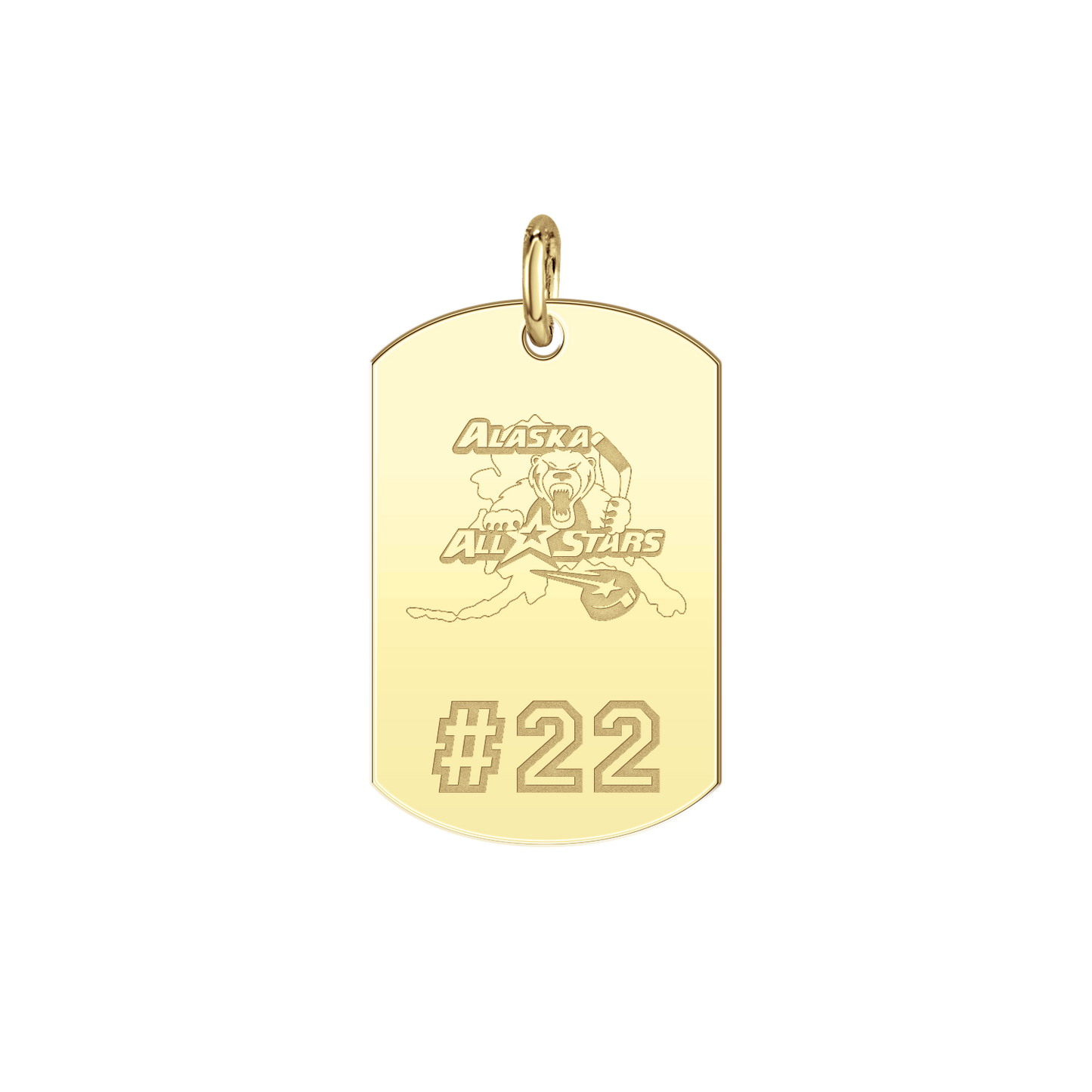 Alaska All Stars Player’s Number Tag Small