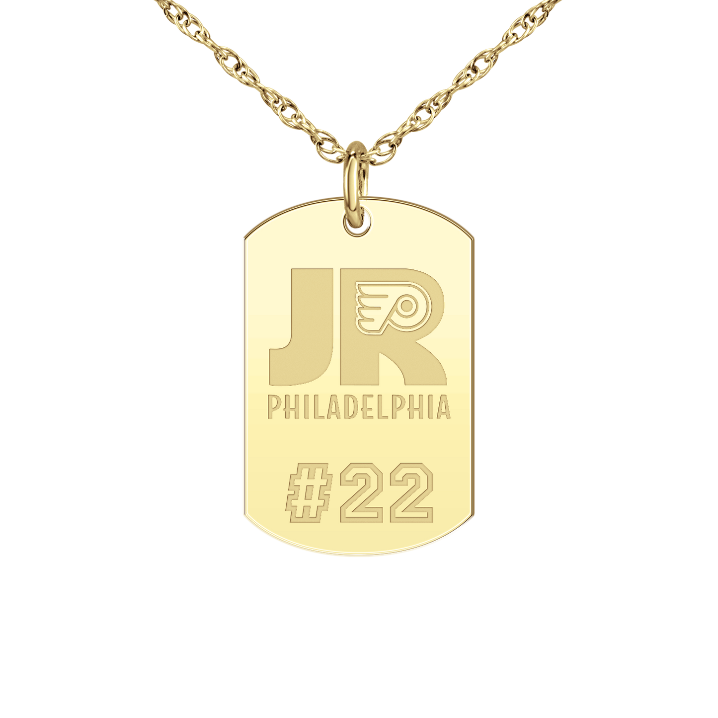 Philadelphia Jr Flyers Player’s Number Tag Small