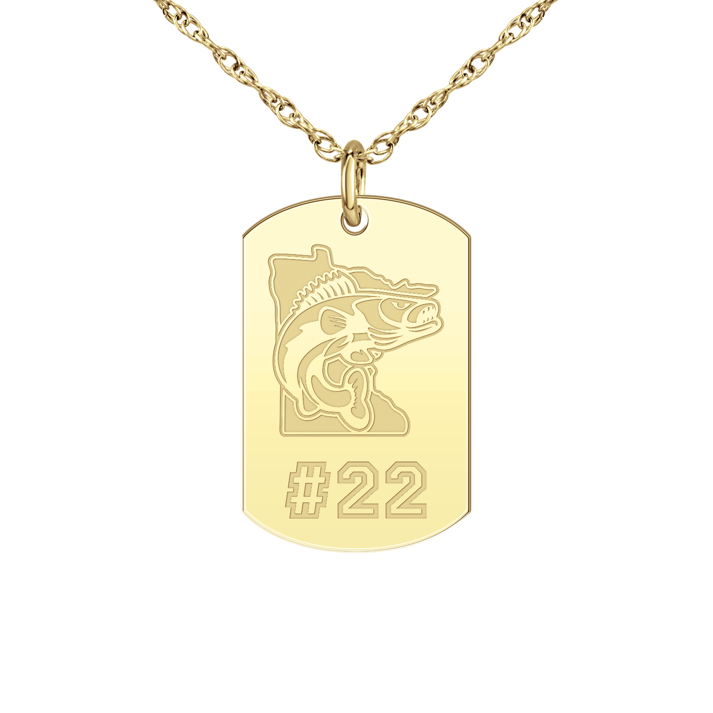 Minnesota Walleye Player’s Number Tag Small