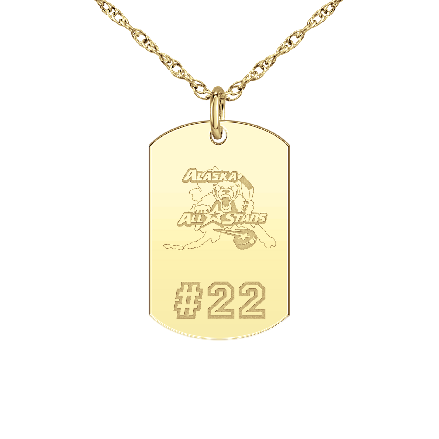 Alaska All Stars Player’s Number Tag Small