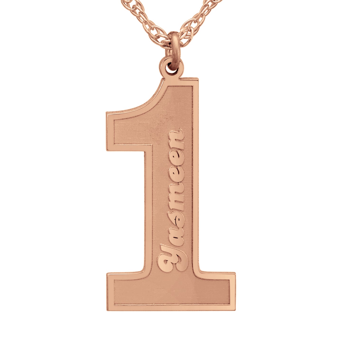 Sports Single Number Pendant