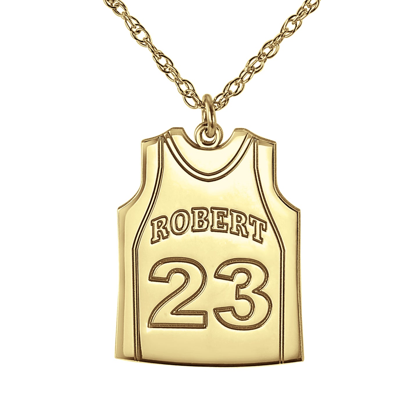 Personalized Basketball Jersey Pendant 23x17mm