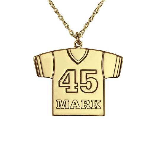 Personalized Football Jersey Pendant