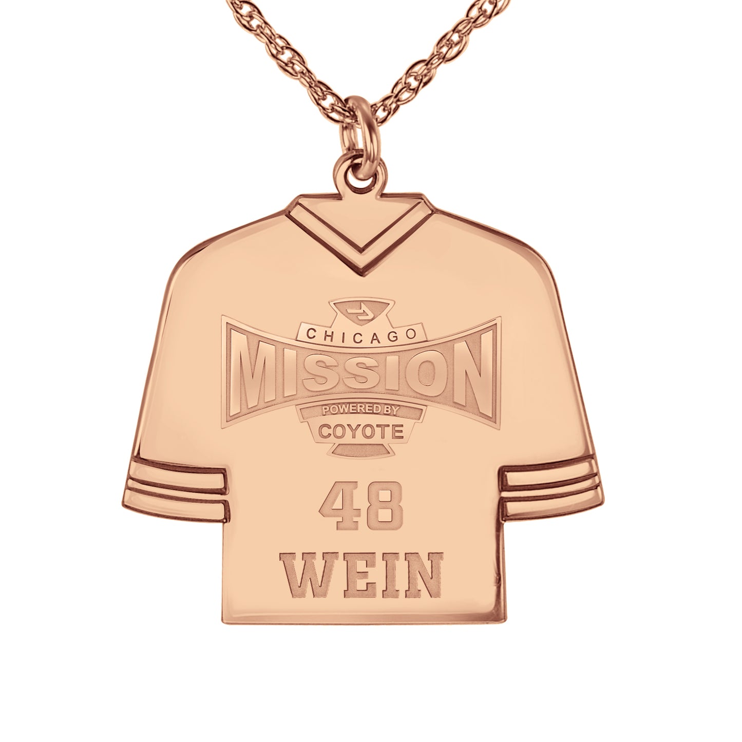 Mission Hockey Jersey Pendant