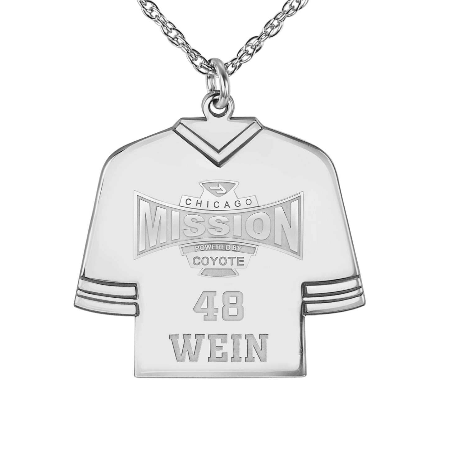 Mission Hockey Jersey Pendant