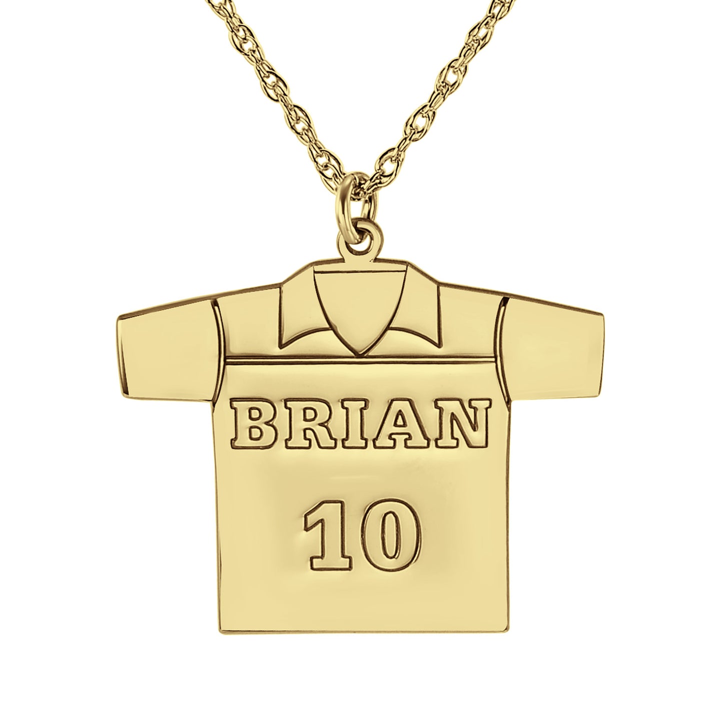 Personalized Soccer Jersey Pendant