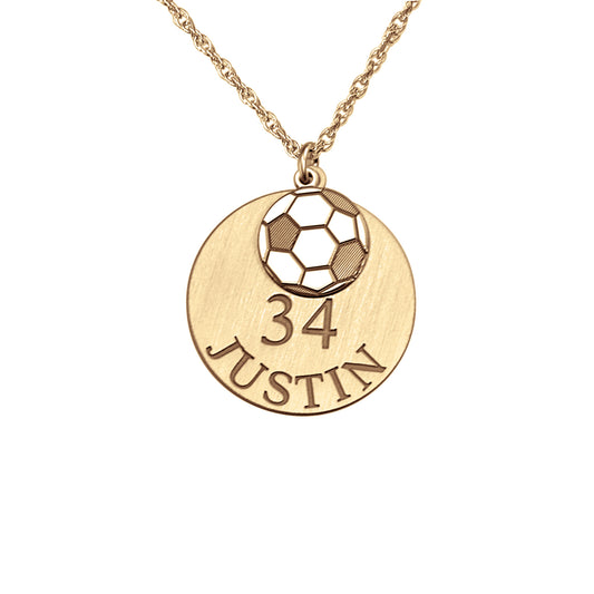 Personalized Soccer Double Pendant