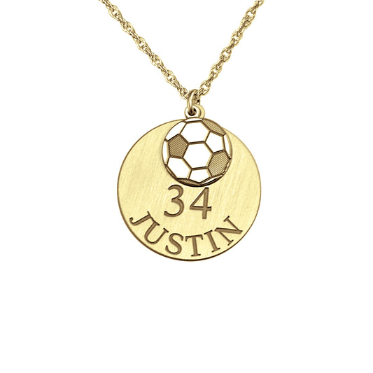 Personalized Soccer Double Pendant