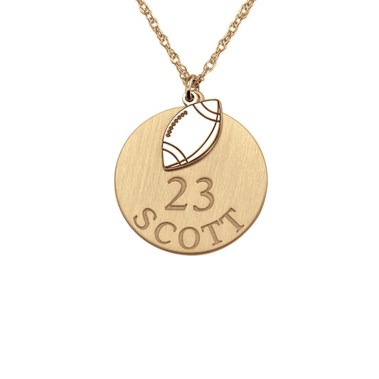 Double Football Pendant 20mm