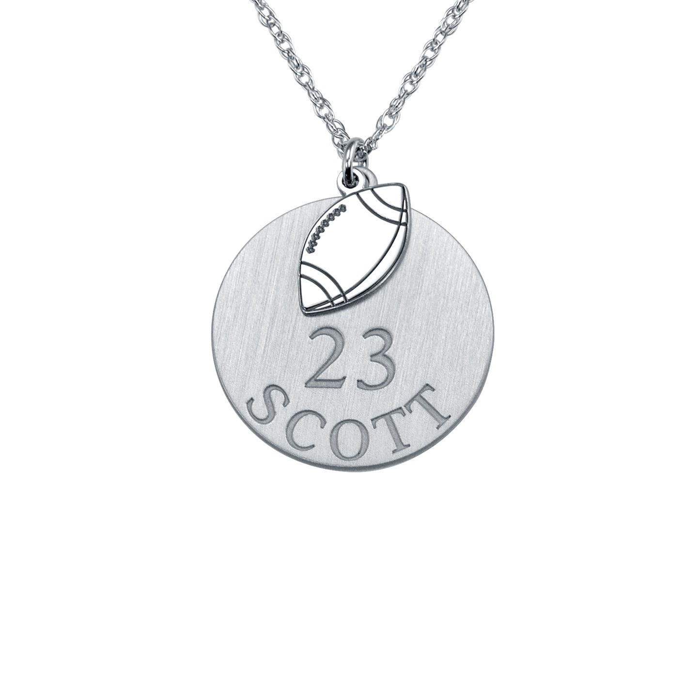 Double Football Pendant 20mm
