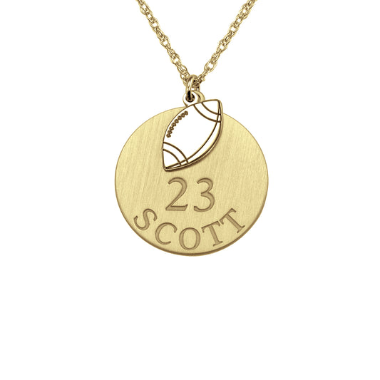 Double Football Pendant 20mm