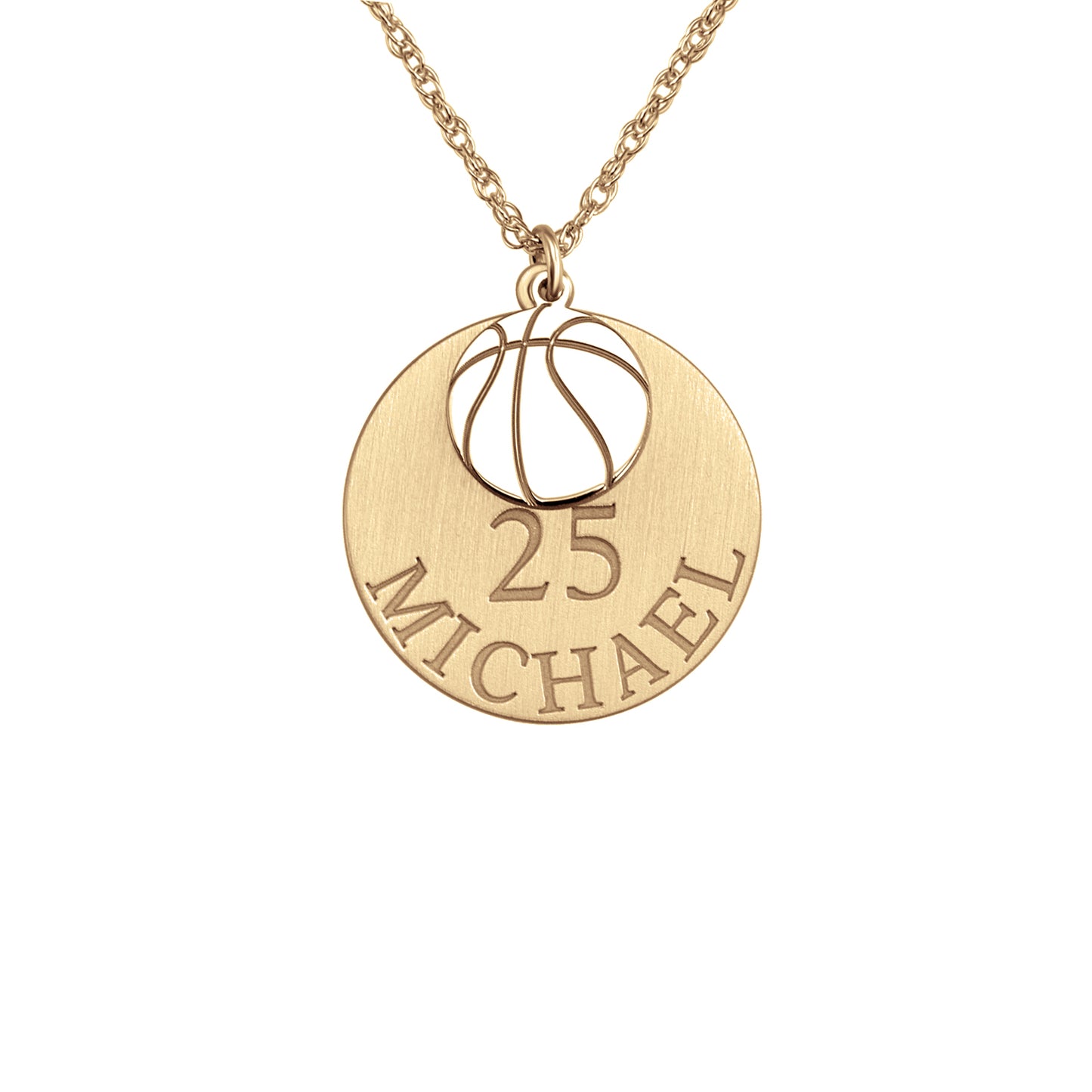 Double Basketball Pendant 20mm