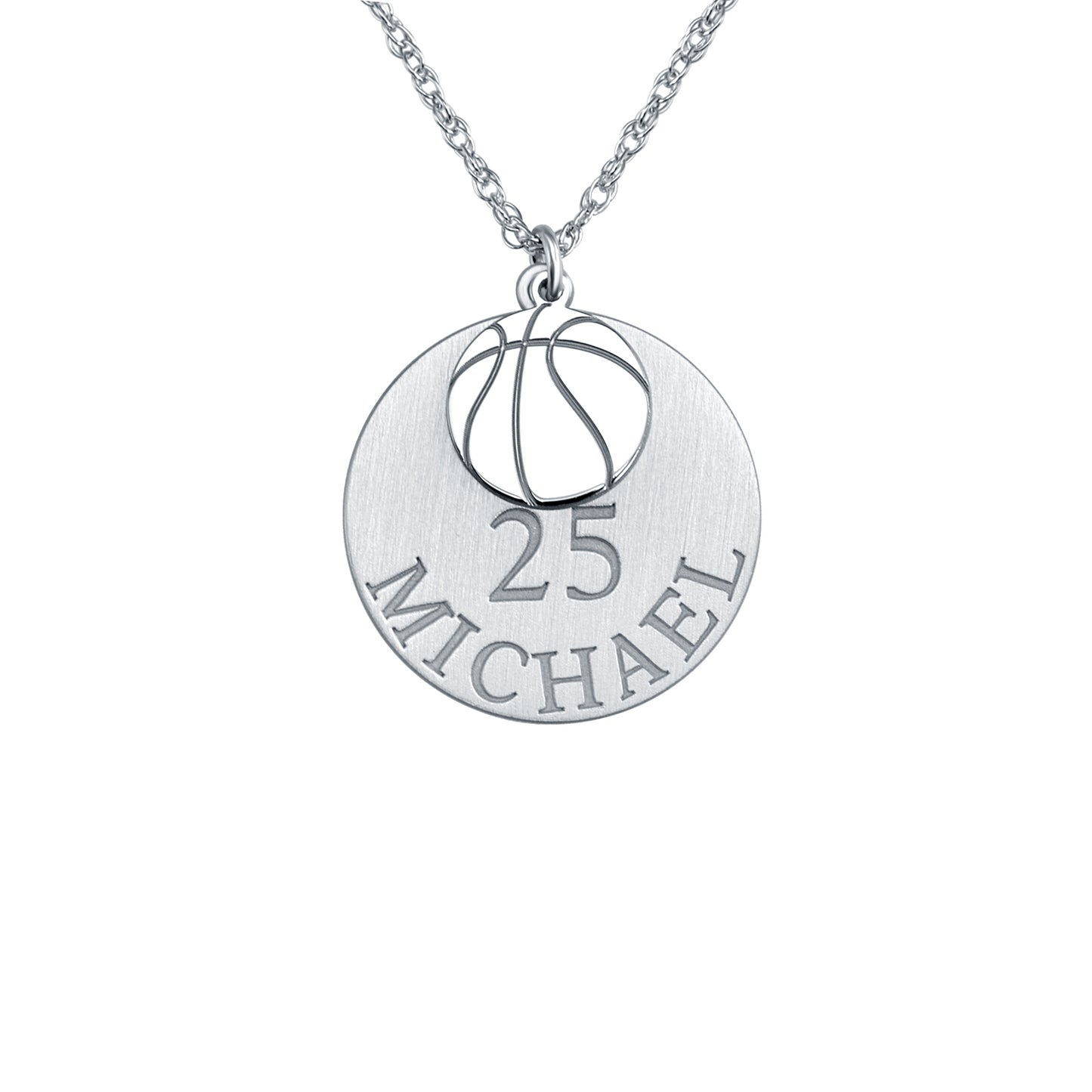 Double Basketball Pendant 20mm