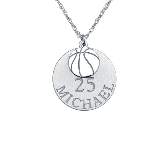 Double Basketball Pendant 20mm