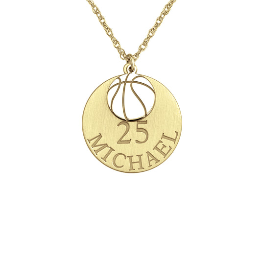 Double Basketball Pendant 20mm