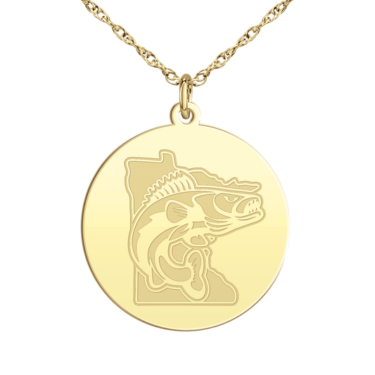 Minnesota Walleye Signature Disc Large