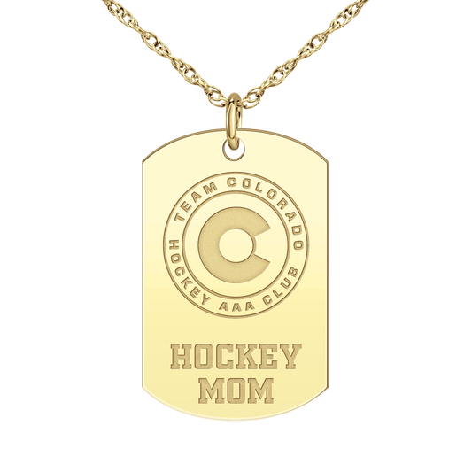 Team Colorado Hockey Mom Tag