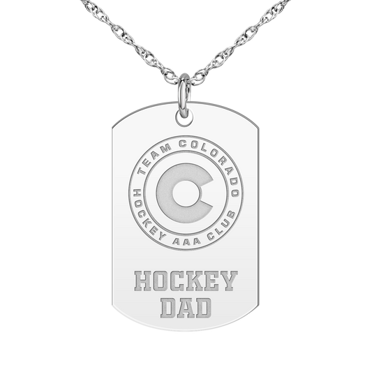 Team Colorado Hockey Dad Tag