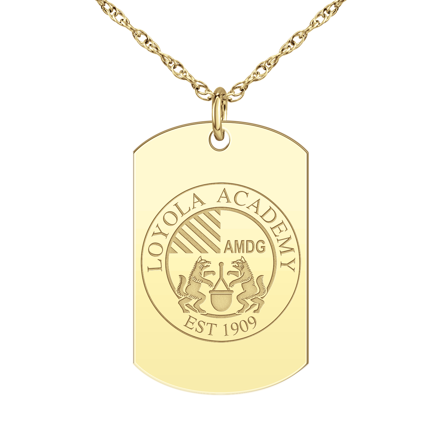 Loyola Academy Seal Tag Large