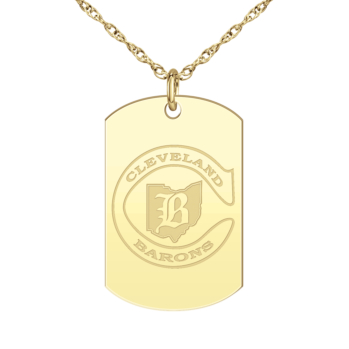 Cleveland Barons Signature Tag Large